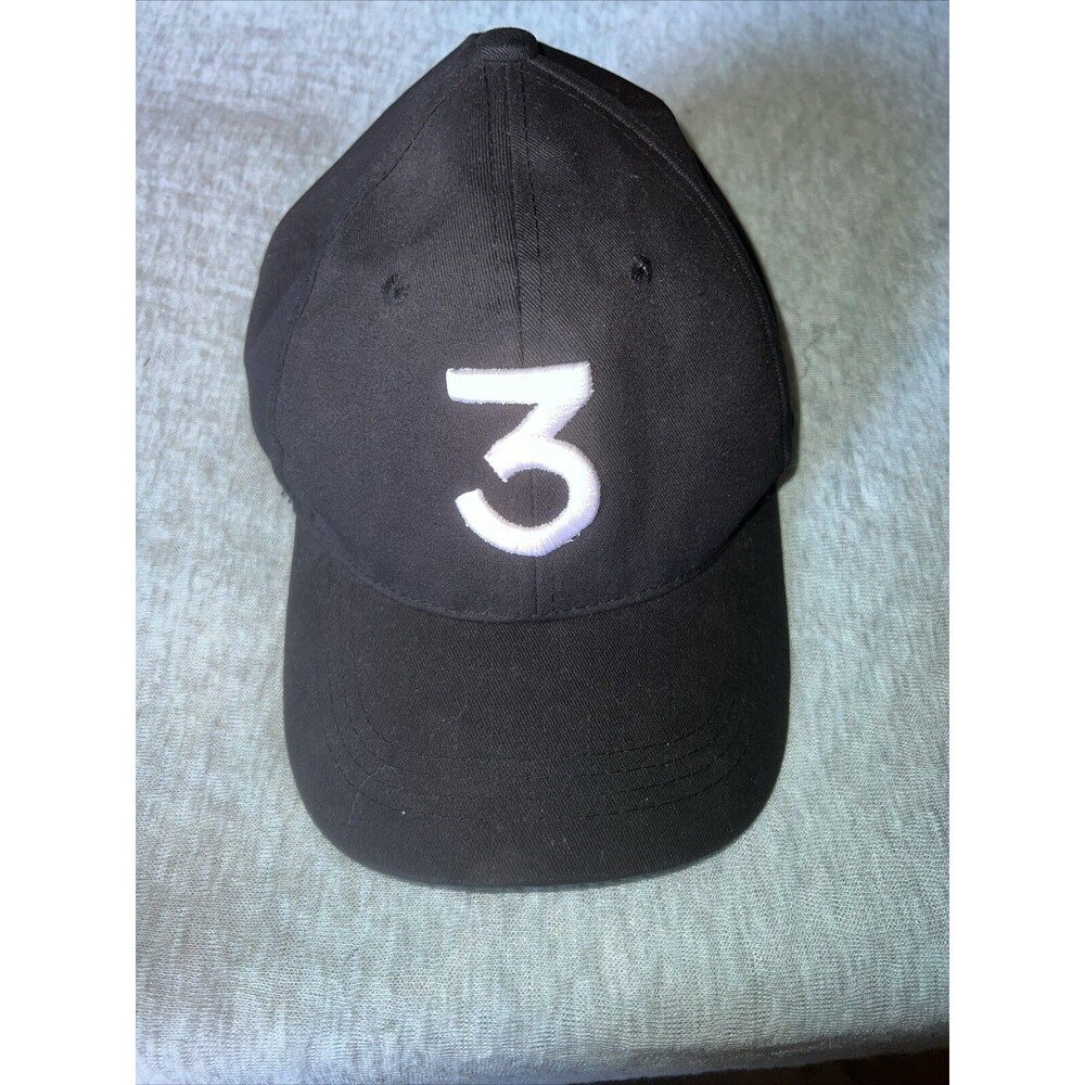 #3 Hat Cap Trucker Chance The Rapper Embroidered Black Buckle Back Dad Adjust.